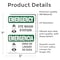Signmission Eye Wash Station Bilingual, 5 in W x Rectangle, Vinyl Decal OS-2PACK-EM-D-57-L-10317 - alternate 4